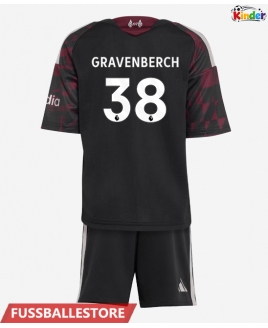 Günstige Liverpool Ryan Gravenberch #38 3rd trikot Kinder 2026-27 Kurzarm (+ Kurze Hosen)